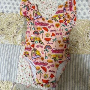 Posh Peanut Pink Kids Swim One Piece